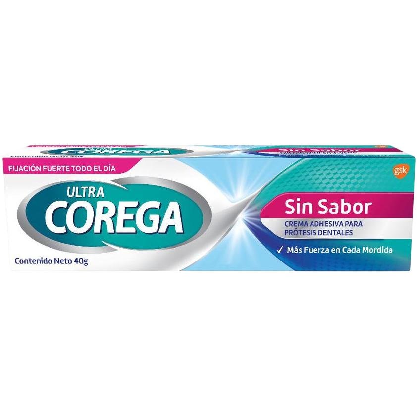 Crema Adhesiva Corega Ultra Sin Sabor 40 g
